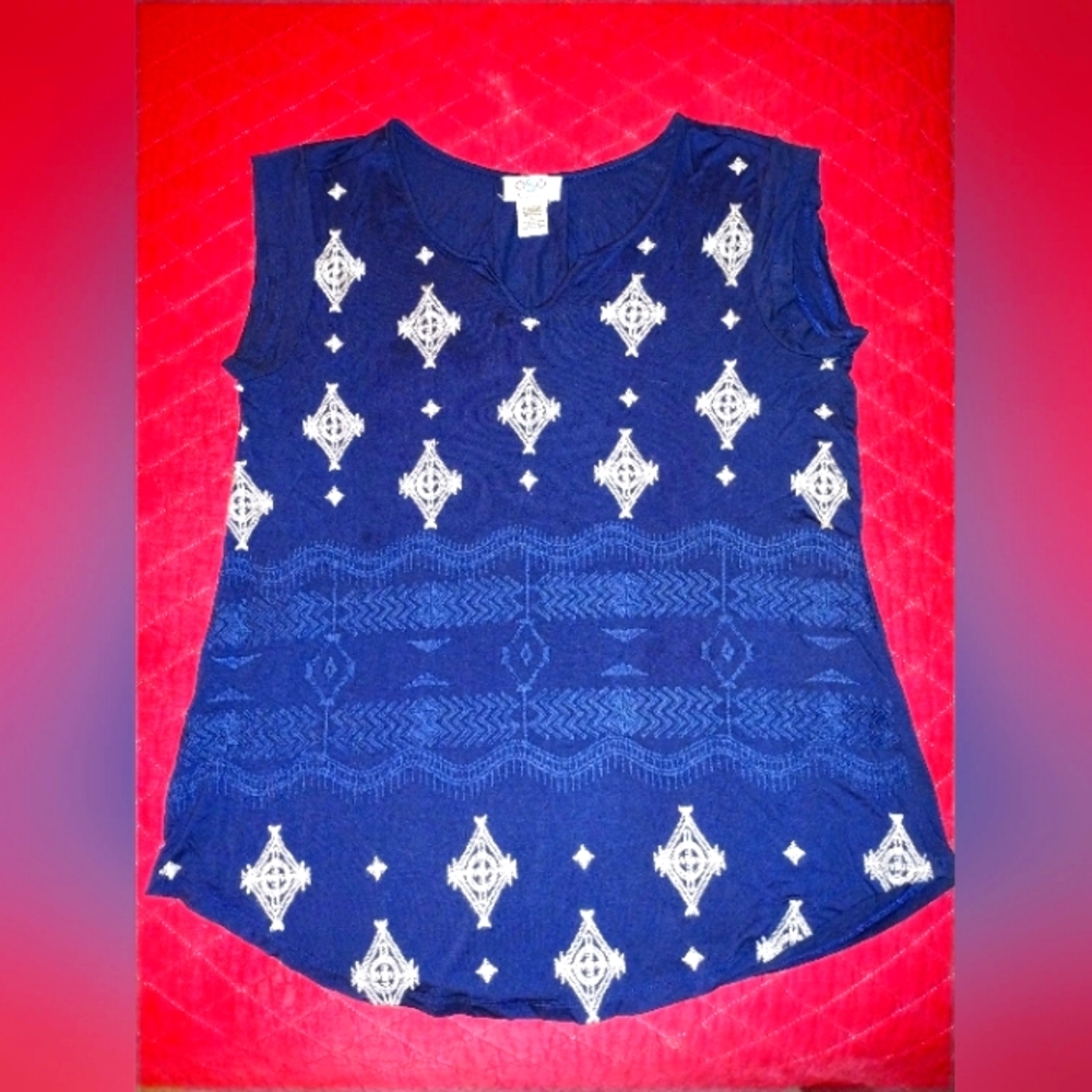OSO Casuals Navy Blue Tank Top